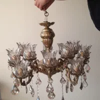 لوستر برنزی اصل ۱۵ شعله (۱۰ شاخه)