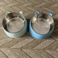 ظرف آب و غذای گربه نو