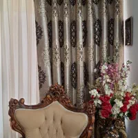 ۲عدد پرده کنار سالنی هر کدام  عرض ۳ متر