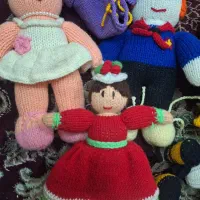 عروسک بافتنی تمیز