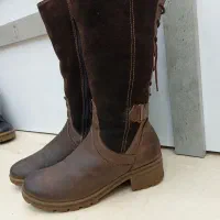 چهار عددپوتین چرم اصل|کفش و لباس بچه|زرقان, |دیوار