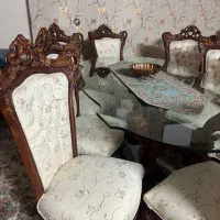 مبل استیل ۹ نفره به همراه میز ناهارخوری ۸ نفره|مبلمان خانگی و میز عسلی|مشهد, تربیت (صدف)|دیوار