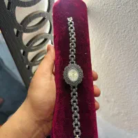 ساعت زنانه تمام نقره مناسب کادو و هدیه