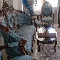 مبلمان استیل ۹ نفره وناهار خوری ۸ نفره|مبلمان خانگی و میز عسلی|تهران, قصر فیروزه ۱|دیوار