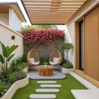 اجرای تخصصی چمن مصنوعی حیاط و تراس