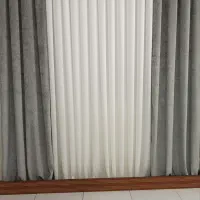 پرده حریر و دکور مخمل پانچ