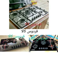 اجاق گاز صفحه ای شیشه واستیل 5شعله (فروش تخف یفی