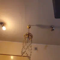 لوستر پنج شاخه و ریسه دا ر ۴عدد|لوستر و چراغ آویز|دزفول, |دیوار