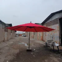 میز صندلی و چتر سایبان فضای باز