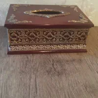 جا دستمال کاغذی چوبی|صنایع دستی و سایر لوازم تزئینی|تهران, جیحون|دیوار