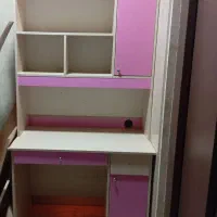 میز تحریر کمد دار دخترانه