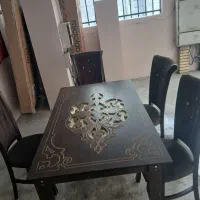 میز ناهارخوری چوپ راش اصل گرجستان|میز و صندلی غذاخوری|نور, |دیوار