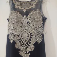 لباس مجلسی دنبال دار کارشده