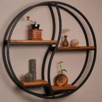 شلف دیواری گرد لوکس