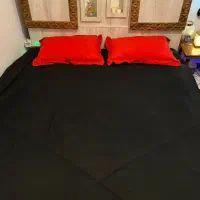 تخت دونفره درحدنو به همراه تشک و زیر تشک فلزی|تخت و سرویس خواب|اندیشه, اندیشه فاز ۲|دیوار