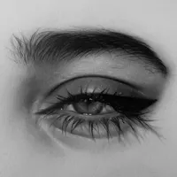 نقاشی سیاه قلم چهره ، و اجزای صورت مثل چشم|تابلو، نقاشی، عکس|مشهد, کارمندان دوم|دیوار