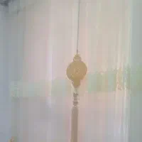 پرده تور گل برجسته  ۳ در ۳