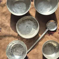 کاسه مسی تابه مسی  کفگیر