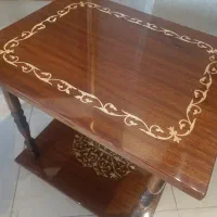 میز کنار مبلی تمام چوب معرق