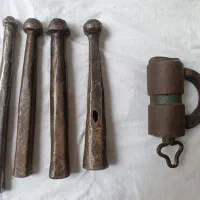 قفل و4تادسته هاونگ فولادی وسینی روسی قدیمی