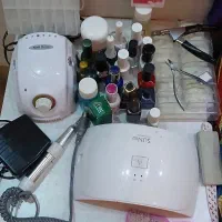 لوازم کامل کاشت ناخن سوهان نیاز به تعمیر