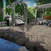 طراحی ۳ بعدی و اجرای فضای سبز