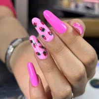 ناخن کاشت ناخن طراحی ناخن