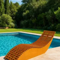 تخت کنار استخر ترک ترمود پلاستیکی تاشو