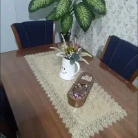 میز ناهار خوری ۴نفره|میز و صندلی غذاخوری|تولم شهر, |دیوار