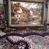 دوعدد تابلو فرش درحد نو