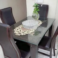 میز و صندلی ۴ نفره چرمی