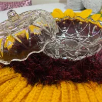 قندان و ظرف کریستال ماگ نمکدان