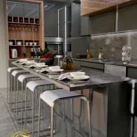 طراح سه بعدی منزل اشپزخانه،اداری،تجاری