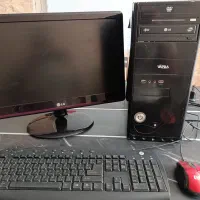 کامپیوتر خانگی کیس و مانیتور و کیبورد و موس