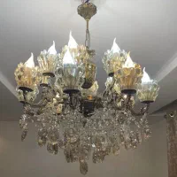 لوستر برنز ۱۶ شاخه|لوستر و چراغ آویز|کرج, کیانمهر|دیوار
