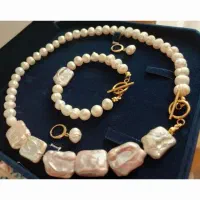 . باروک مروارید نامنظم طبیعی کمیاب رنگ یاسی کادو|جواهرات|تهران, دبستان|دیوار