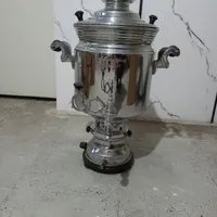 سماور گازی بزرگ باکیفیت و قدیمی و جنس برنجی
