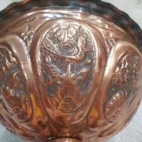 میوه خوری مس قطر ۲۹ سانت، میوه خوری مسی پایه دار|کلکسیون اشیاء عتیقه|تهران, پونک|دیوار