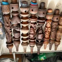 انواع قلیان یا قلیون چوبی و برنجی|کلکسیون و سرگرمی|اراک, |دیوار