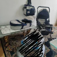 سرویس سیسمونی کالسکه،ساک لباس،ساک حمل در حد نو