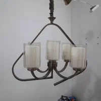 لوستر پنج شاخه|لوستر و چراغ آویز|ری, دیلمان|دیوار