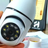 دوربین وایرلس لامپی 2 مگاپیکسل V380|دوربین مداربسته|قم, آلوچو|دیوار