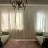 پرده شاین دار سفیدبه همراه دووالان گیپور طرح جدید