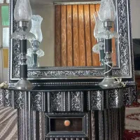 آینه چراغ|آینه|کاشان, باغ ماجد|دیوار