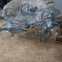 لوستر5شعله استیل