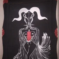 تابلوی زیبا با طرح دارک و دیگری بودا