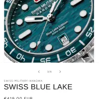 Swiss military Blue lake edition|ساعت|تهران, شهرک شهید باقری|دیوار