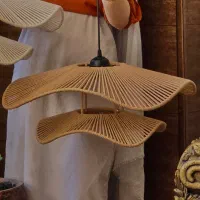 لوستر مکرومه و رافیا سبک بوهو به قیمت عمده