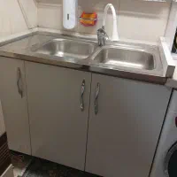 سینک دوقلو و کابینت ظرفشویی و باکس ظرف|مصالح و تجهیزات ساختمان|تهران, ائمه اطهار|دیوار