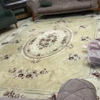 فرش کرم ضخیم وسنگین جنس قدیم